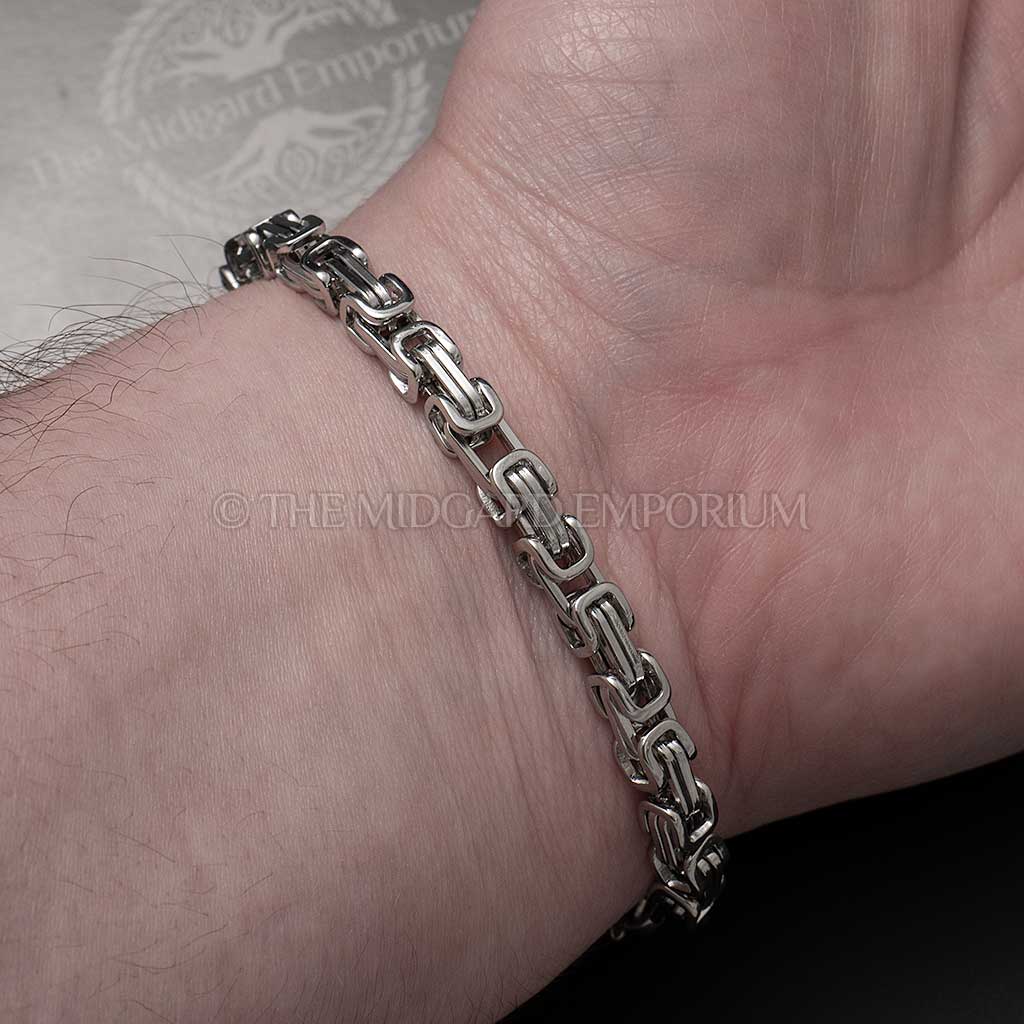 5mm Byzantine Bracelet Stainless Steel