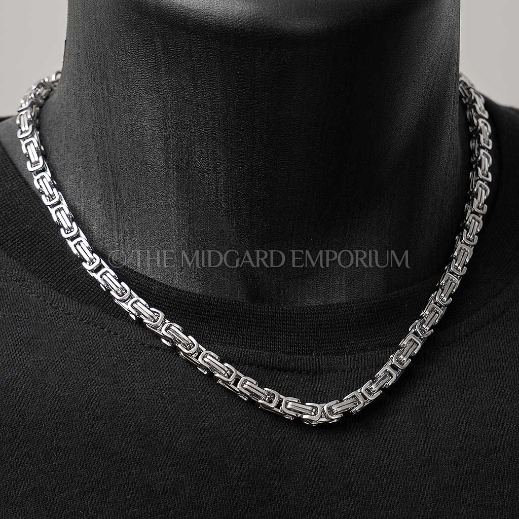 5mm Byzantine Necklace Stainless Steel