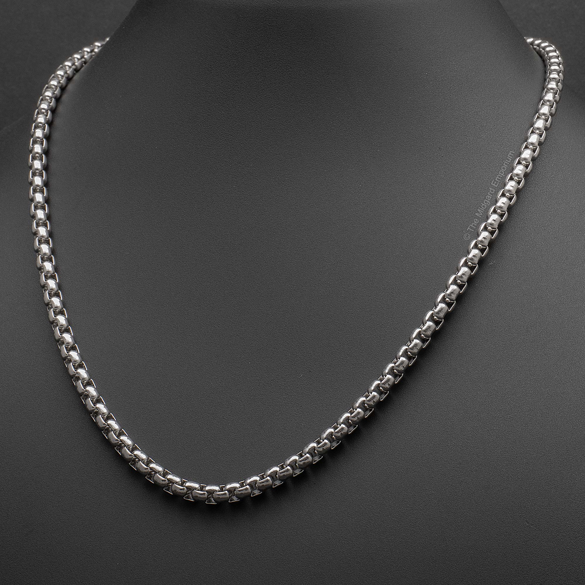 Stainless Steel Box Chain Necklace - The Midgard Emporium