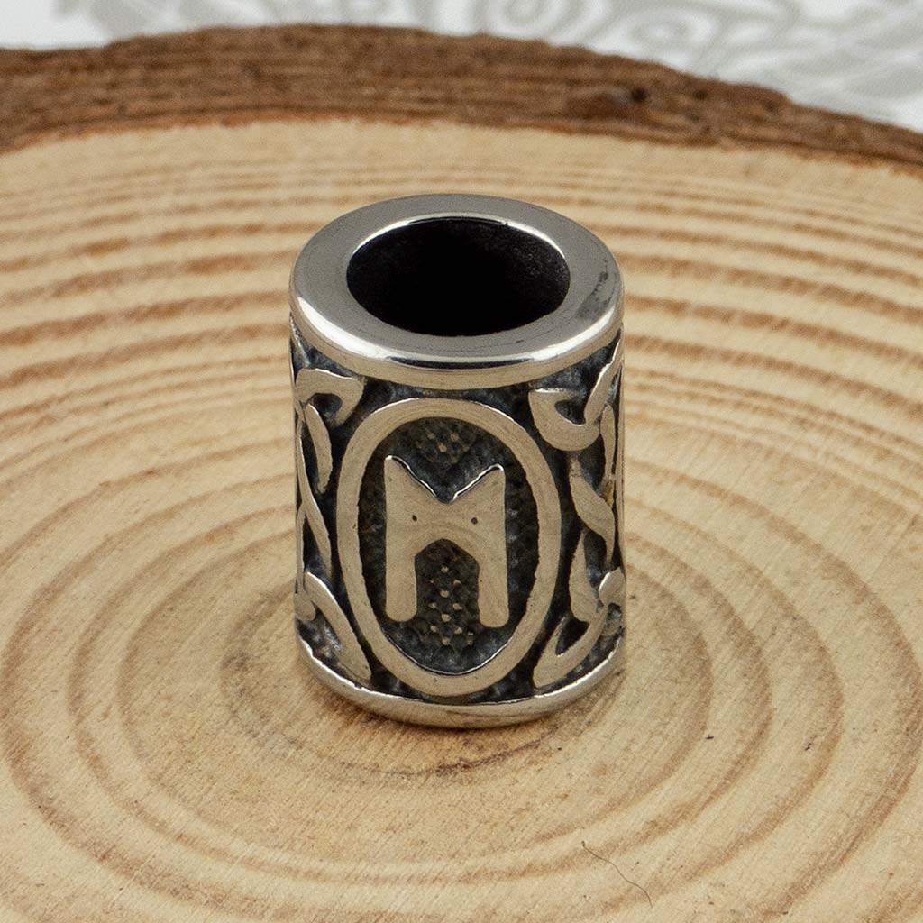 Viking Norse Futhark Rune Stainless Steel Beads - The Midgard Emporium