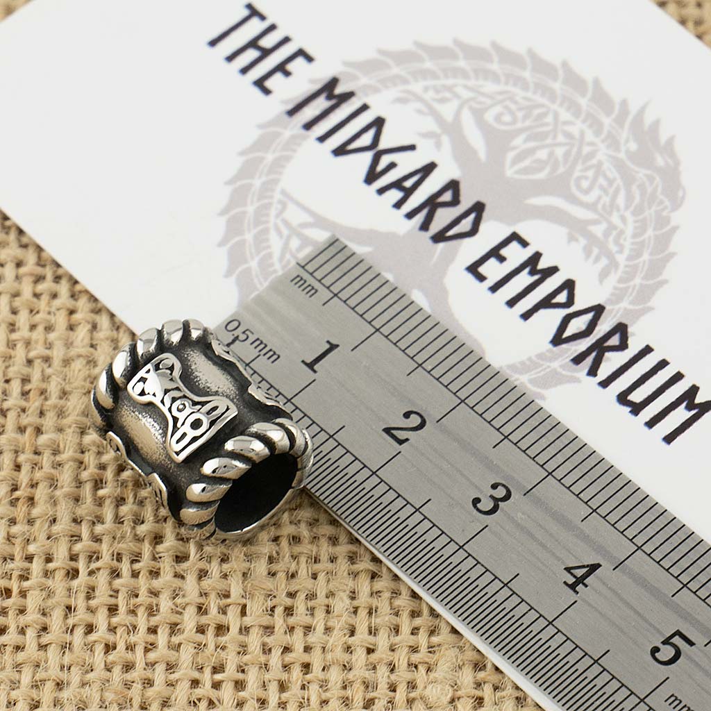 Stainless Steel Thors Hammer Hair Bead