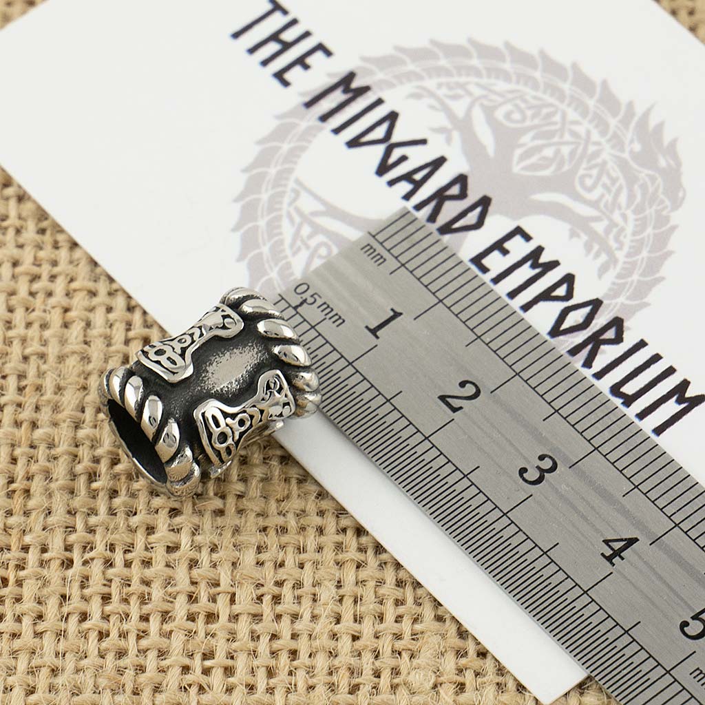 Stainless Steel Thors Hammer Hair Bead