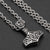 Stainless Steel Viking Thors Hammer Necklace