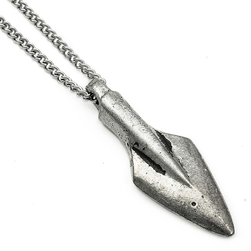 Pewter Viking Spear Necklace