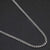 3mm Stainless Steel Flat Curb Chain Necklace