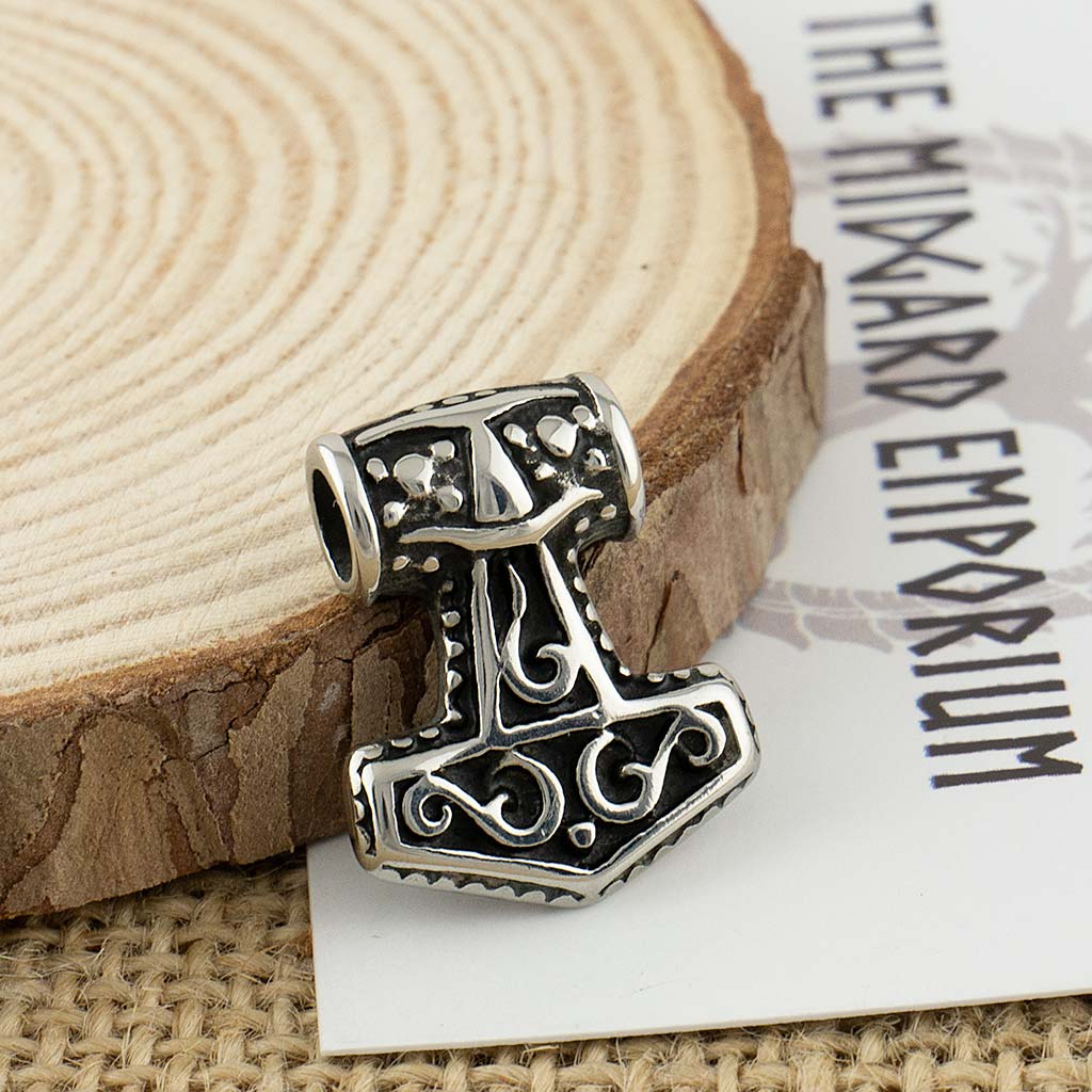 Stainless Steel Micro Thors Hammer Necklace