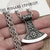 Stainless Steel Viking Axe Necklace