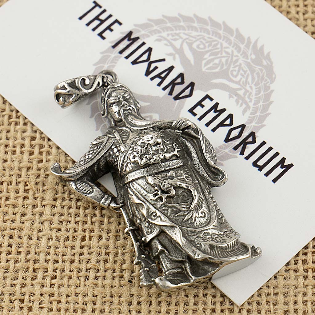 Stainless Steel Guan Yu Three Kingdoms Necklace