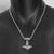 Stainless Steel Viking Wolf Thors Hammer Necklace